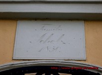 Widok pyty fundacyjnej - Familie Scholz 1856